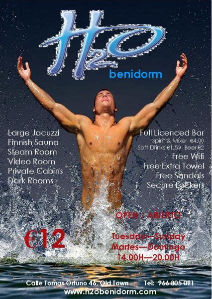 saunas gay benidorm|H2O Sauna — gay sauna in Benidorm, Spain